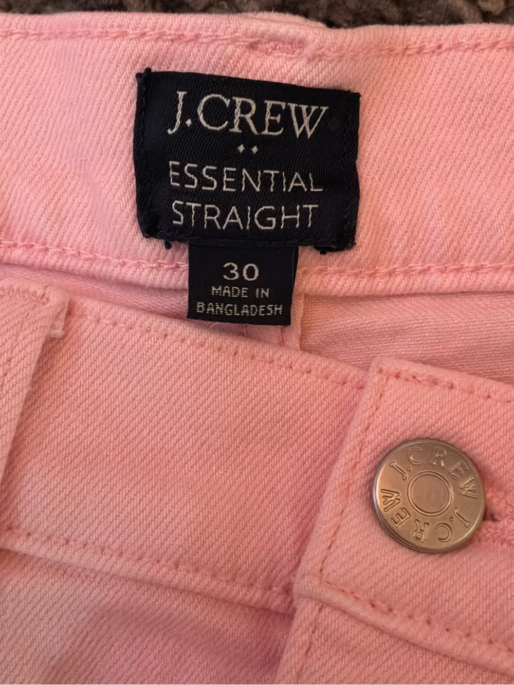 🌙✨🆕🏷️ J.Crew Pink High~ Rise Straight Leg Jeans Size 30 NWT